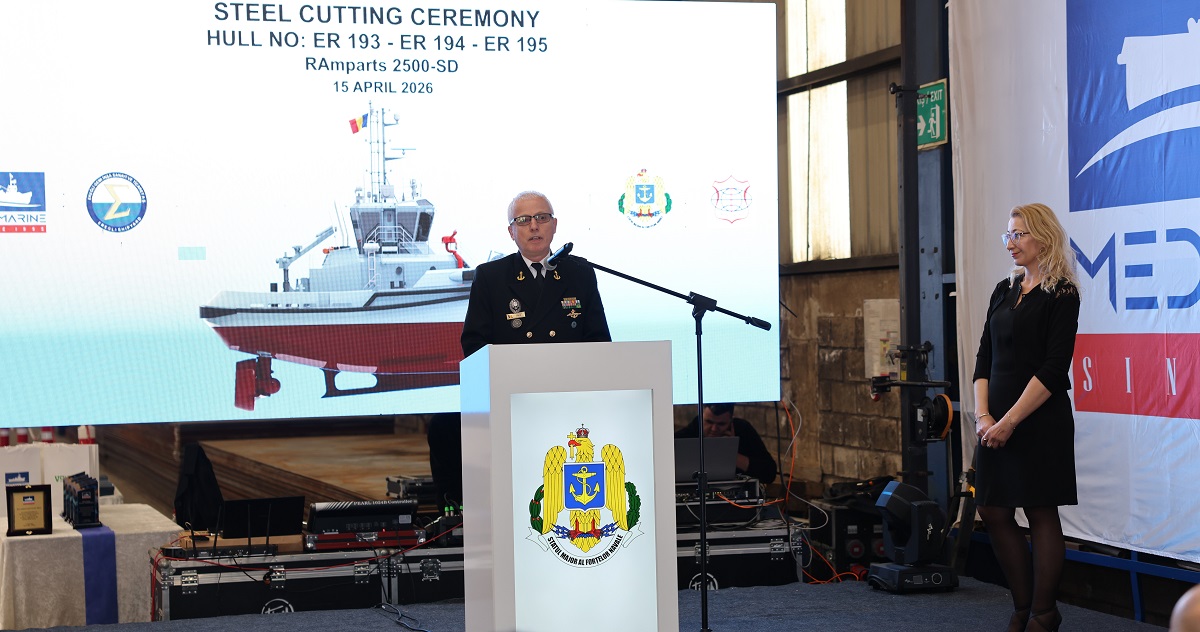 From steel to the Black Sea: Med Marine shapes three RAmparts 2500-SD tugboats for the Romanian Navy