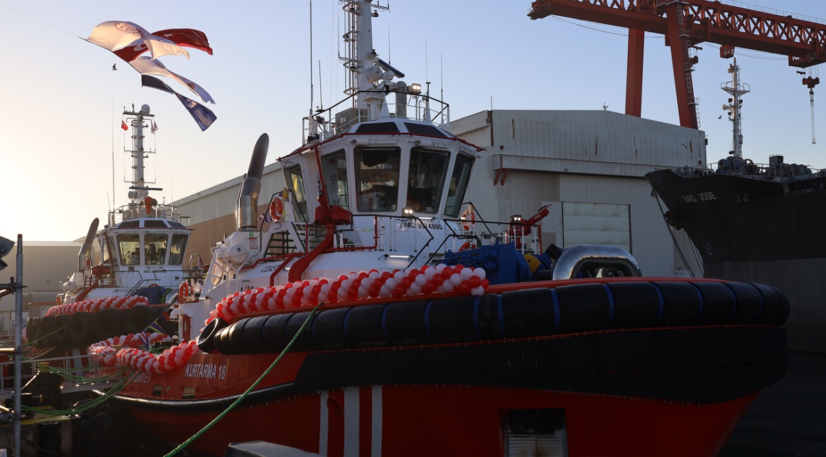 Sanmar delivers two powerful new tugs to Turkiye’s Directorate General of Coastal Safety