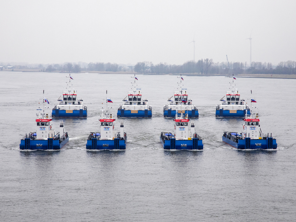 Damen Shipyards Group delivers 19-vessel order to  German heavy lift company Combi Lift