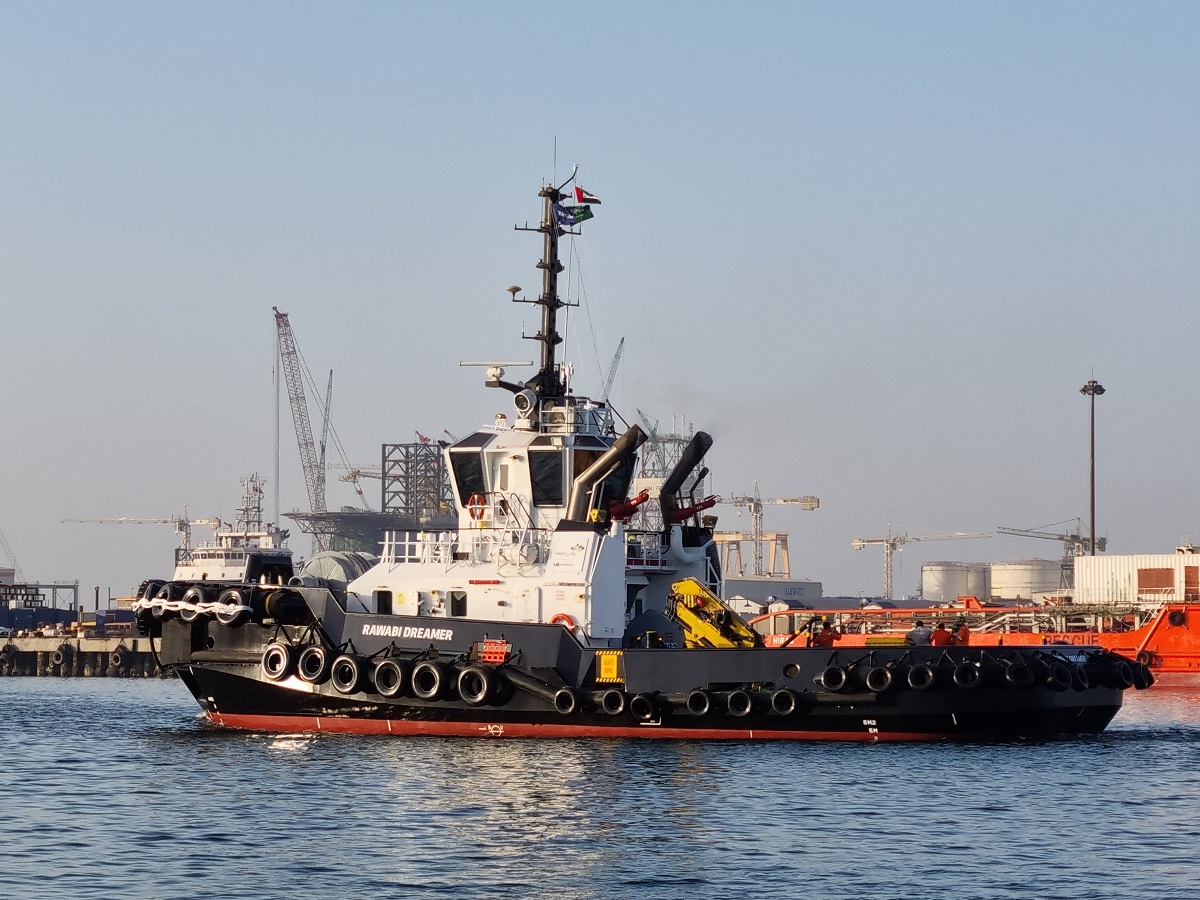 Albwardy Damen delivers two ASD 2811 Tugs to Rawabi Vallianz Offshore Services