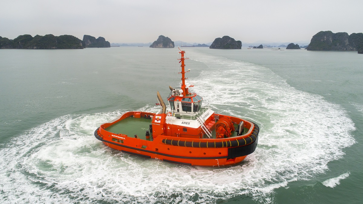 Damen Shipyards delivers three new ASD Tugs to Poland’s WUZ Port and Maritime Services