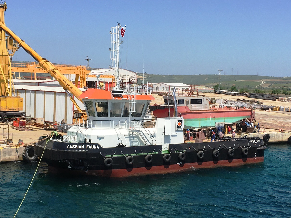 Caspian Fauna, an Ice Class Ultra Shallow Draft tug