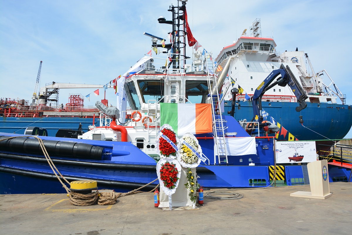 Med Marine and Irish Mainport Held Naming Ceremony for m/tug Celtic Treaty