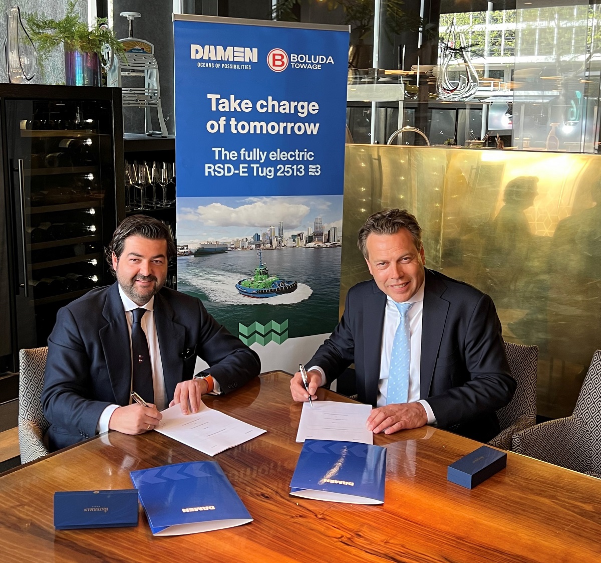 Damen Shipyards and Boluda Towage to cooperate on bringing zero-emissions tugs to Europe
