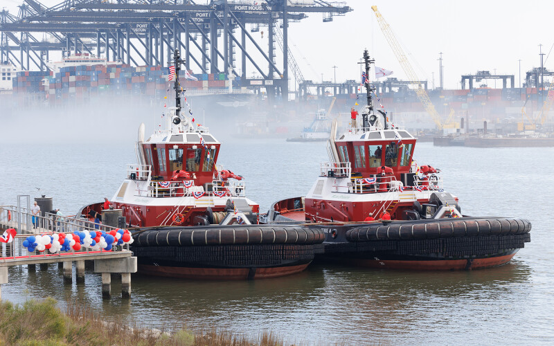 Bay-Houston Towing christens two tugs