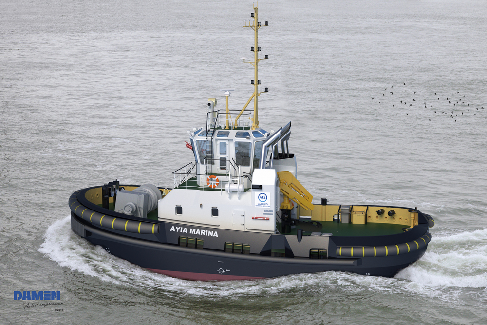 Damen signs with VTS Vasiliko Terminal Services for ASD Tug 2310
