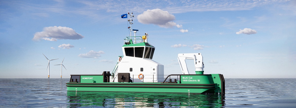Damen unveils zero emissions Multi Cat 1908 Electric