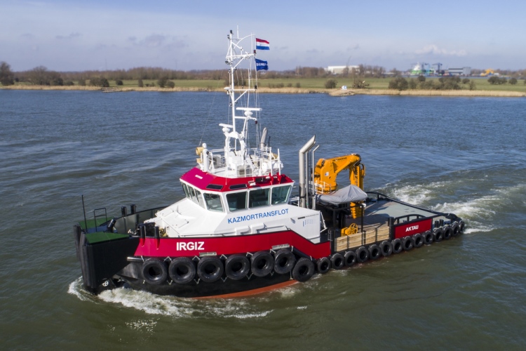 Kazmortransflot LLP takes delivery of final Damen Shoalbuster 2709 for Caspian Sea operations