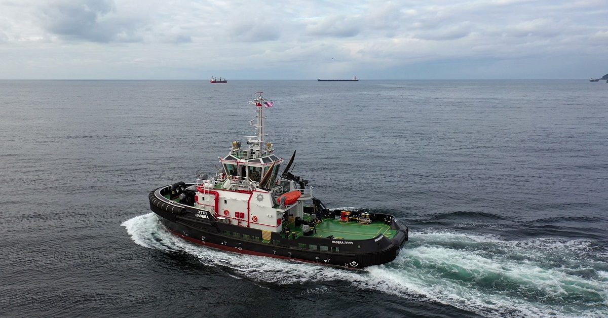 Med Marine’s new series tug now operates in Hadera