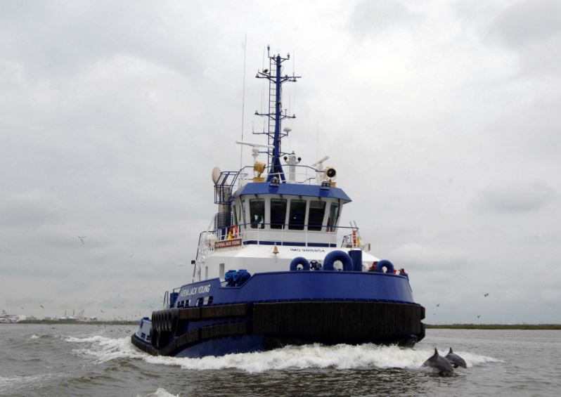 Conrad delivers first of four oceangoing tugs to Young Brothers