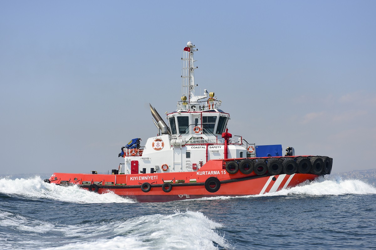Sanmar delivers the most powerful escort tug of Turkish Directorate General of Coastal Safety