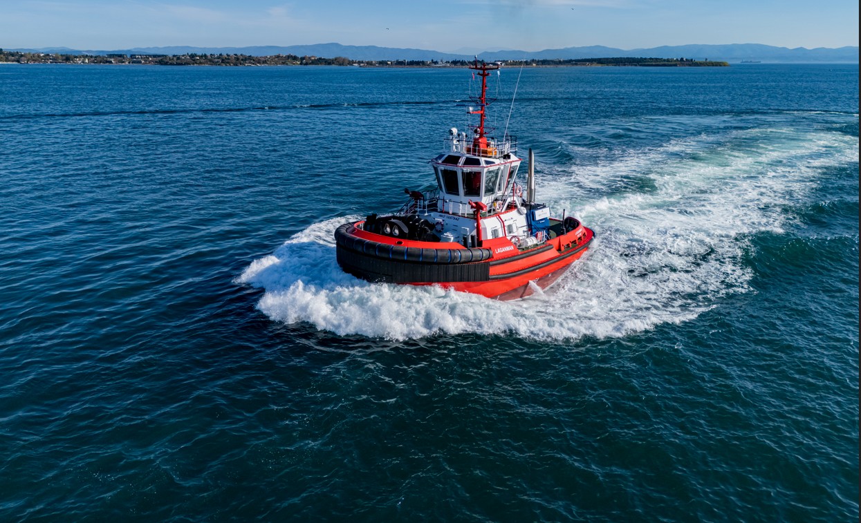Sanmar Delivers High Performance Compact Tug LAGANMAN to Belfast Towage