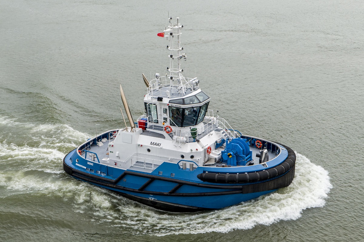 Maki and Ika Nui, two RAmparts 2100-CL harbour tugs, delivered to Eastland group, New Zealand