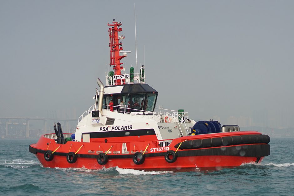 Z-Tech® 5000 port/terminal ship-handling tugs PSA Polaris & PSA Capella join the fleet in style