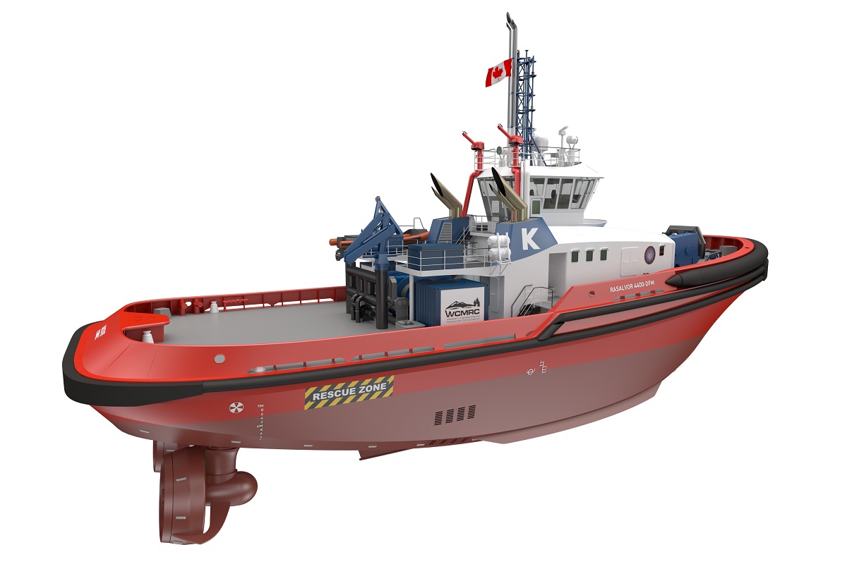 KOTUG Canada holds keel laying ceremony for 2x RAsalvor 4400 DFM methanol fuelled tugs for the  Trans Mountain Expansion Project