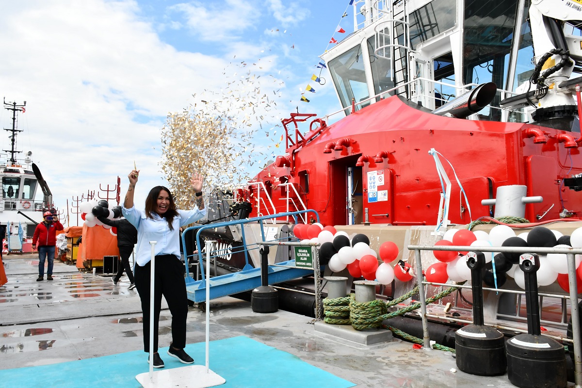 Industry leaders gathered at the naming ceremonies for Sanmar’s five new ground-breaking tugboats for HaiSea Marine