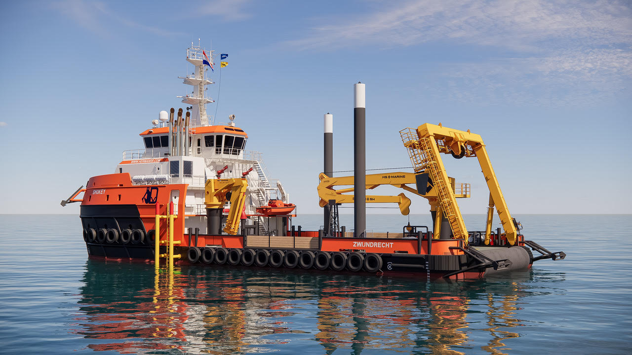 Herman Senior marks keel laying of DP2 MPV Smokey at Albwardy Damen, UAE