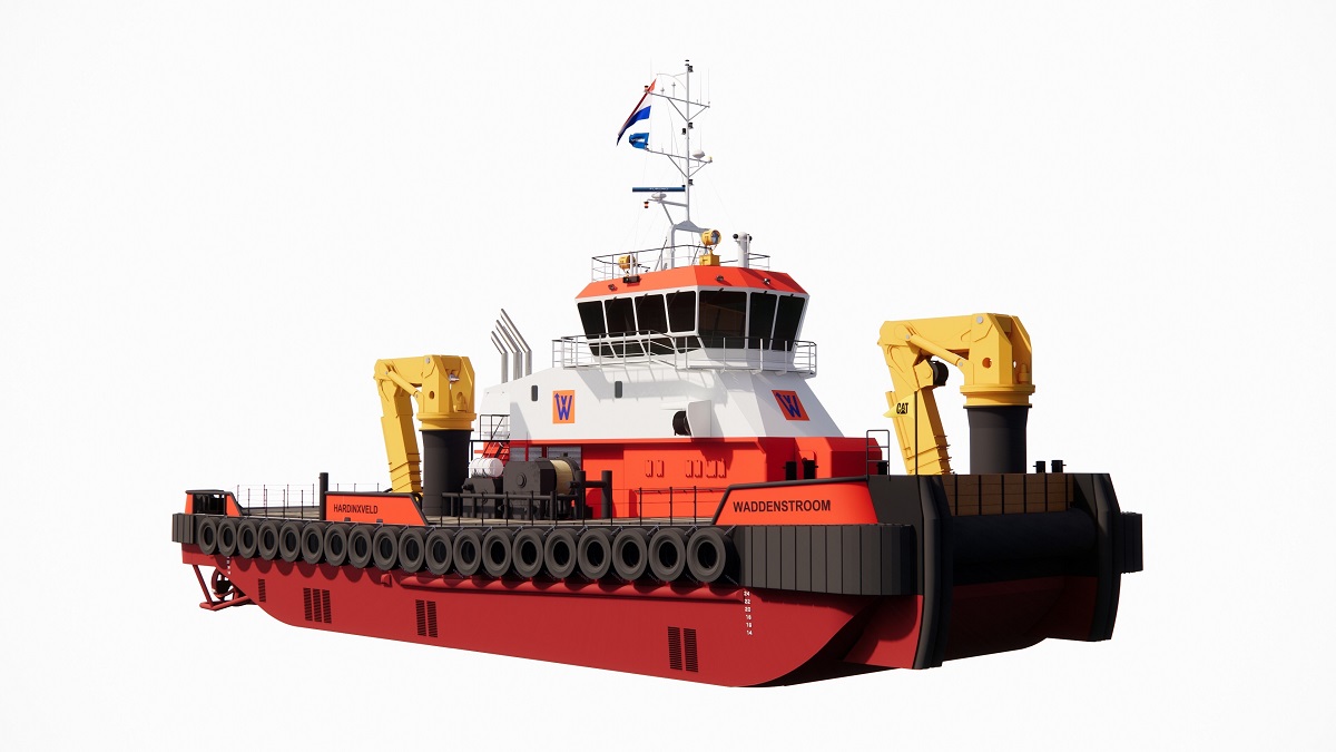 Van Wijngaarden Marine Services B.V. and Damen Shipyards Hardinxveld sign a contract for DP2 MultiCat 3713.